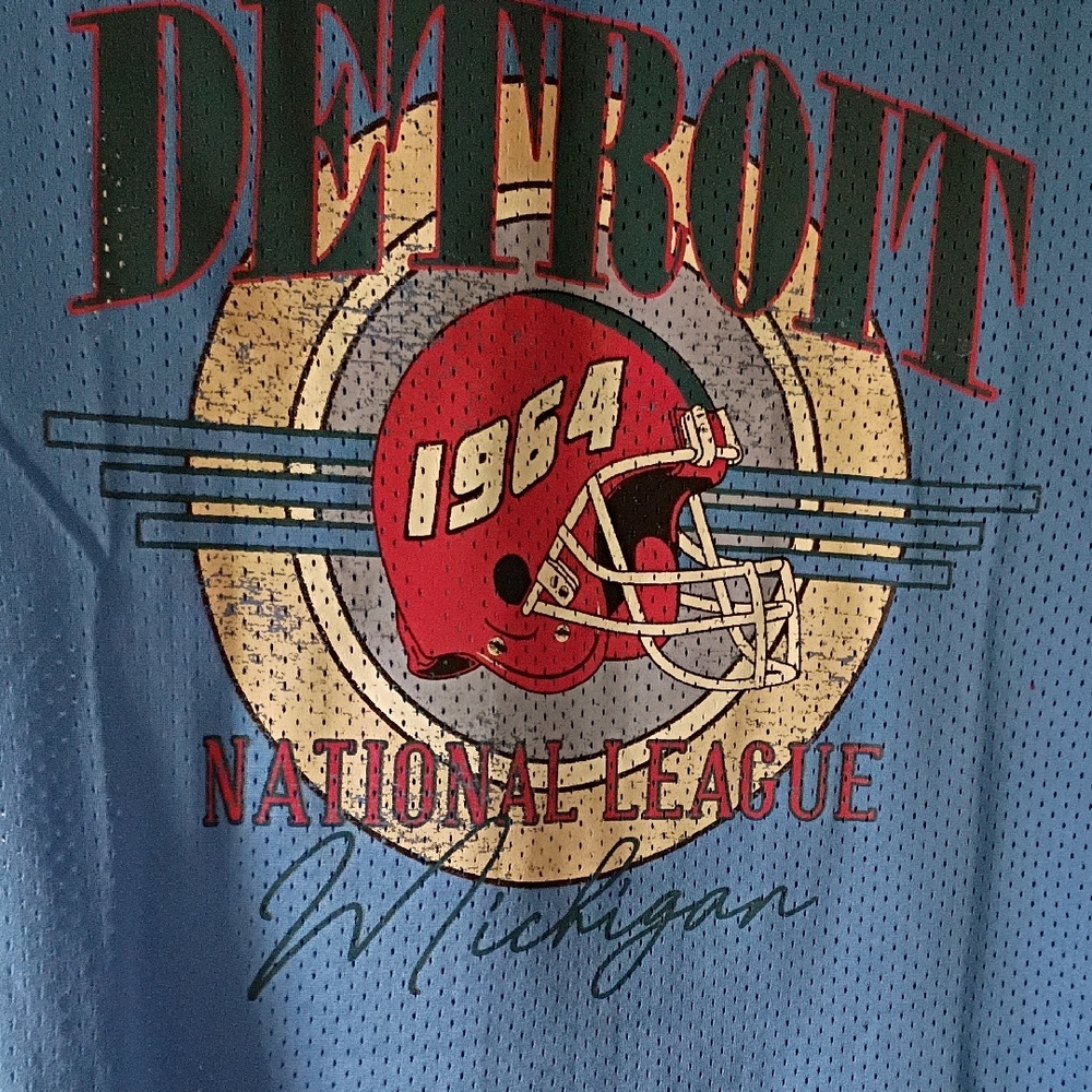 Detroit National League Blue Men's Jersey - Picture 3 of 5